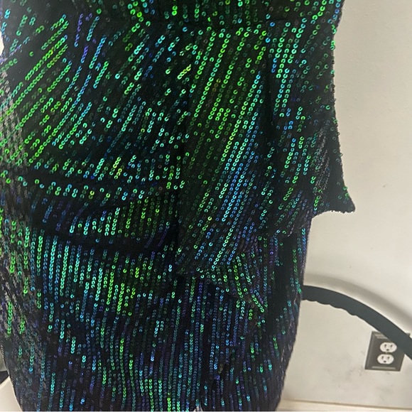 Grace Karin Sequin Green Dress - Picture 3 of 8